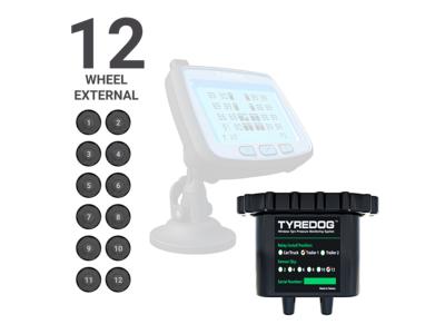 12 Wheel Trailer Kit (TYREDOG TPMS) - No Monitor included in this kit