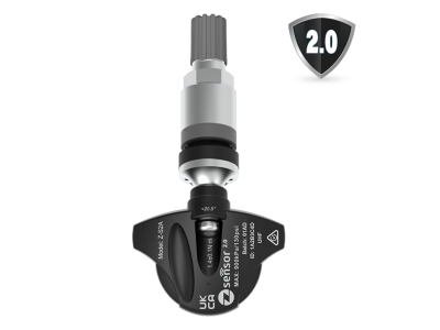 Clamp-In Z Sensor 2.0 - Aluminium Valve (Silver) Dual Band 315/433Mhz