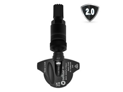 Clamp-In Z Sensor 2.0 - Aluminium Valve (Black) Dual Band 315/433Mhz